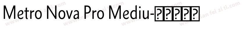 Metro Nova Pro Mediu字体转换